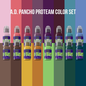 World Famous Ink A.D. Pancho ProTeam Color set
