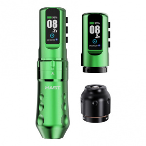 Mast Flip 4 Pro Tattoo Machine Set Green