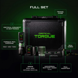 Беспроводная тату машинка Critical Tattoo Torque Tattoo Pen Machine Full Set – цена, описание и отзывы — фото