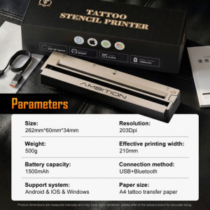 Термопринтер Ambition G1 Wireless Tattoo Stencil Printer – цена, описание и отзывы — фото
