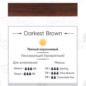 Пигмент для татуажа Perma Blend Darkest Brown – цена, описание и отзывы — фото