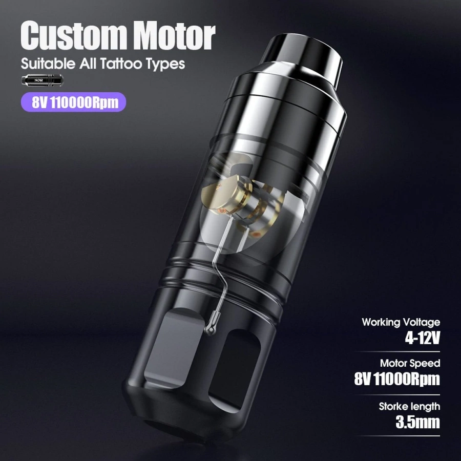 Беспроводная тату машинка Noir Wireless Rotary Tattoo Pen Machine – цена, описание и отзывы — фото
