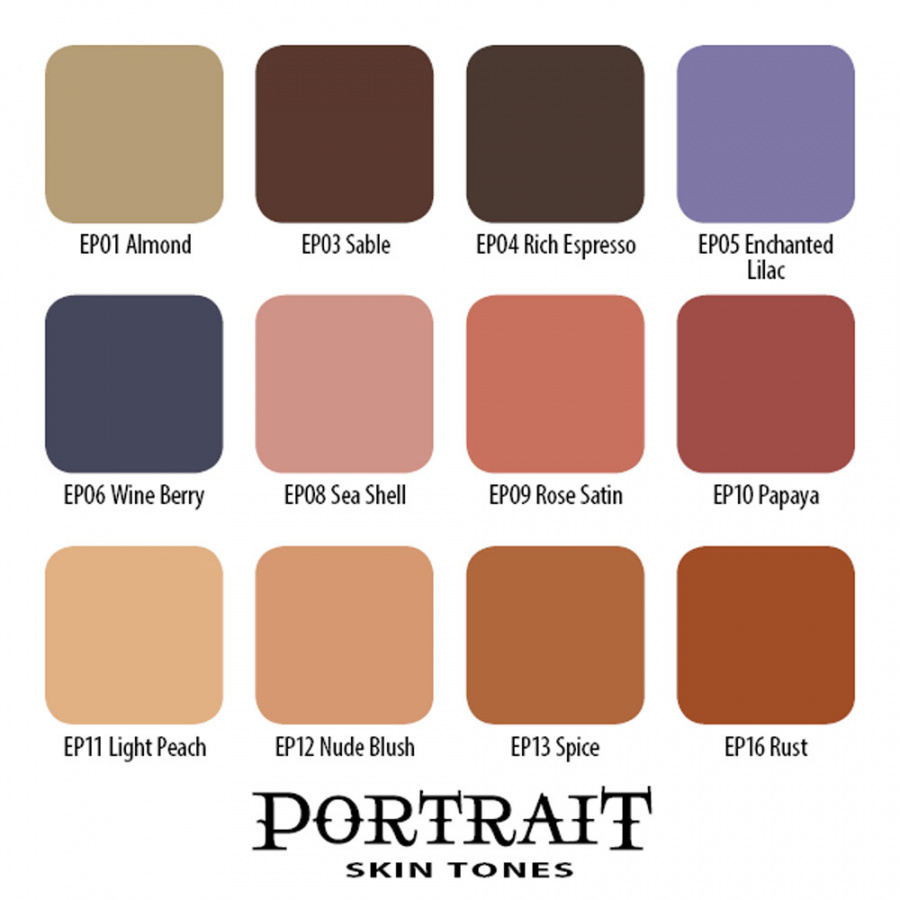 Набор красок Eternal Ron Russo Portrait Skin Tones 12 Colors Set – цена, описание и отзывы — фото