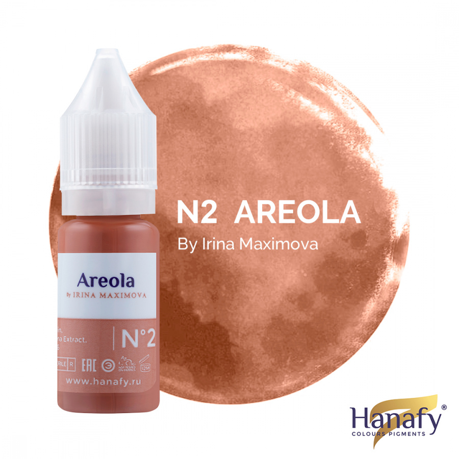 Пигмент для татуажа Hanafy Colours Pigments № 2 Areola by Irina Maximova – цена, описание и отзывы — фото