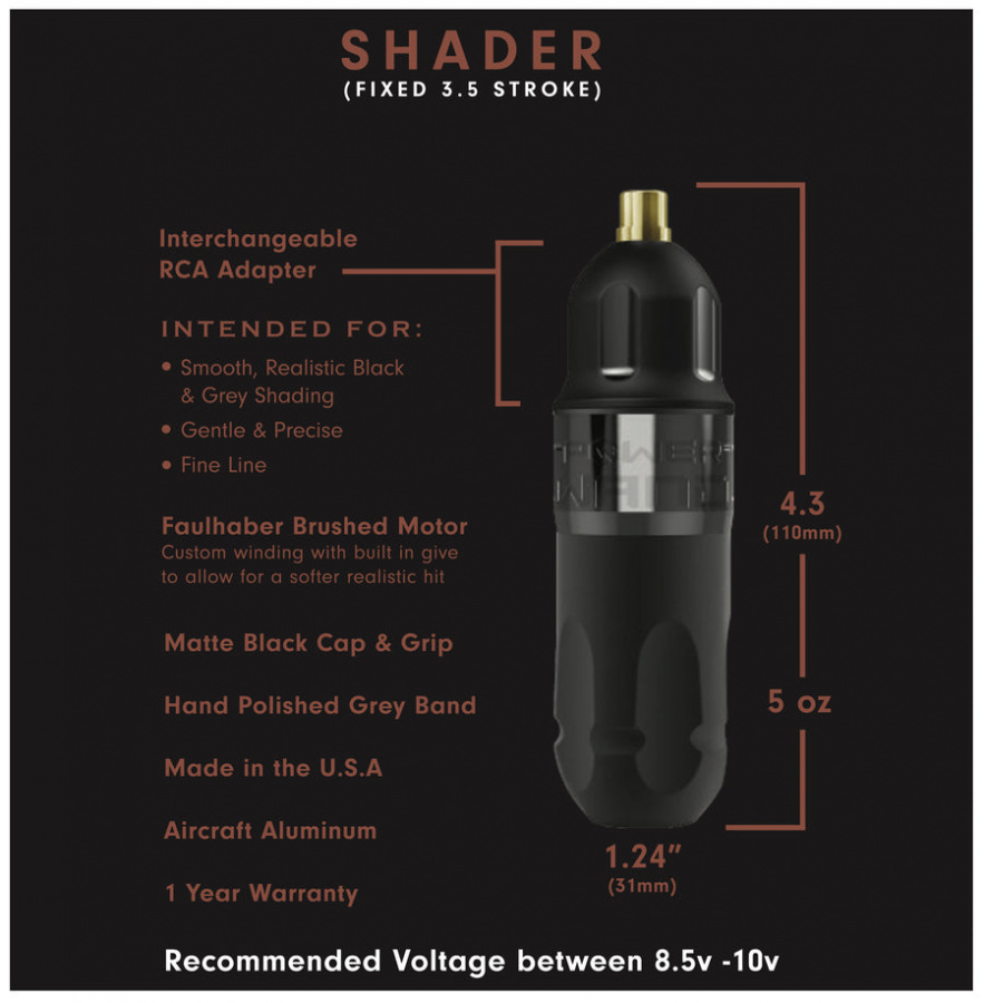  Bishop Rotary The Power WAND Shader 3.5 mm Full Set