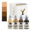 Набор красок World Famous Ink Sasha O'Kharin RGBY Skin Tone Set – цена, описание и отзывы — фото