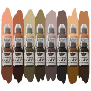 Набор красок World Famous Ink Sasha O'Kharin RGBY Skin Tone Set – цена, описание и отзывы — фото
