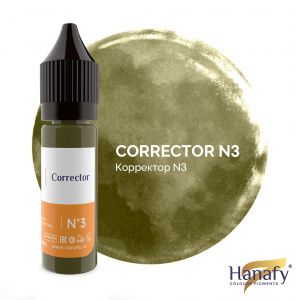 Пигмент для татуажа Hanafy Colours Pigments № 3 - Corrector – цена, описание и отзывы — фото